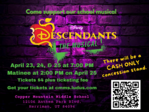 The Descendants - CMMS School Musical Poster
